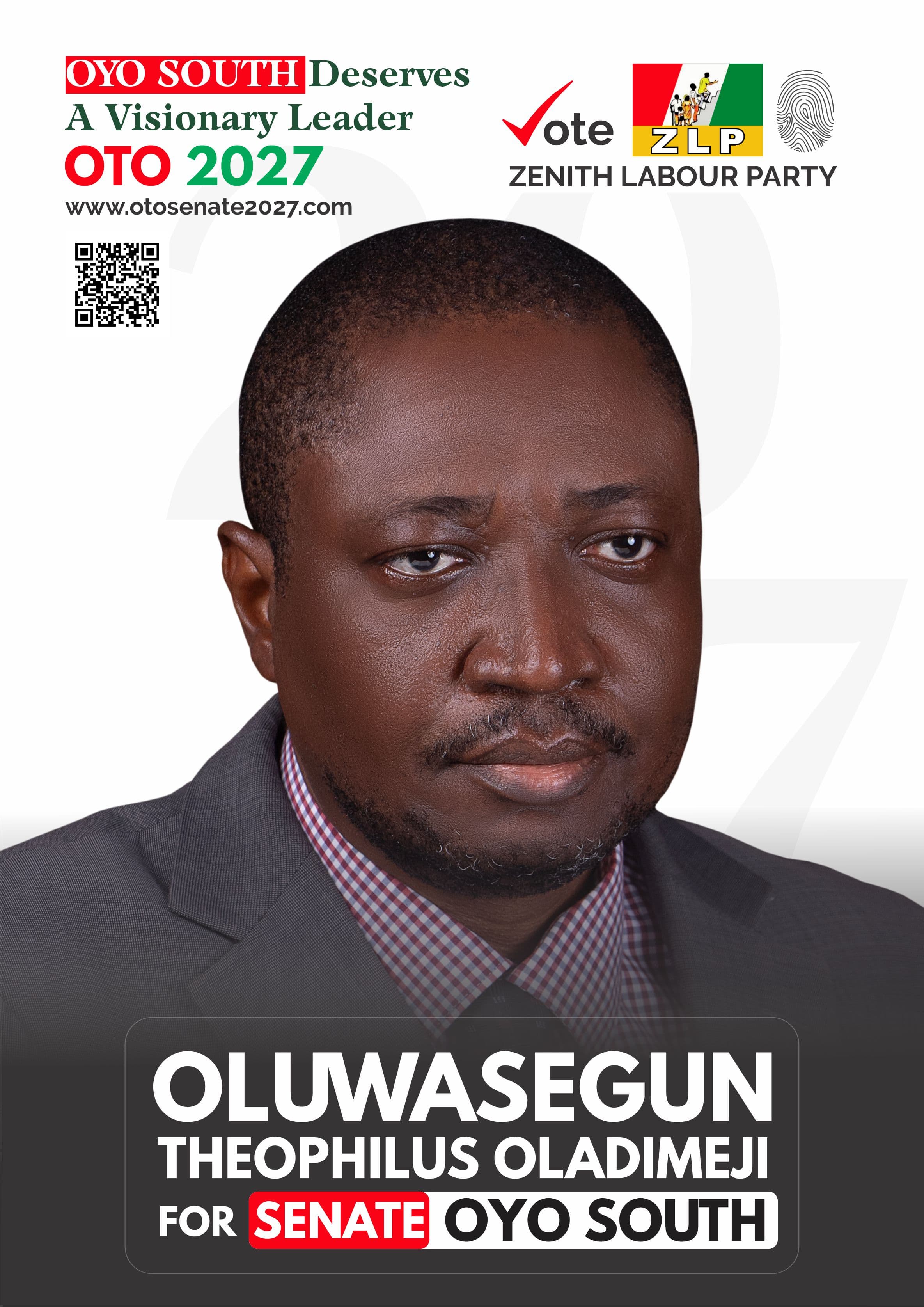 OTO for Senate campaign poster, design 5